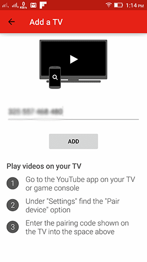 Add Youtube Tv
