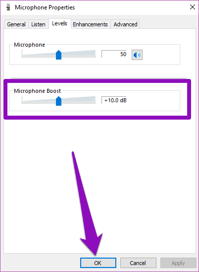 Adjust windows 10 microphone volume 14
