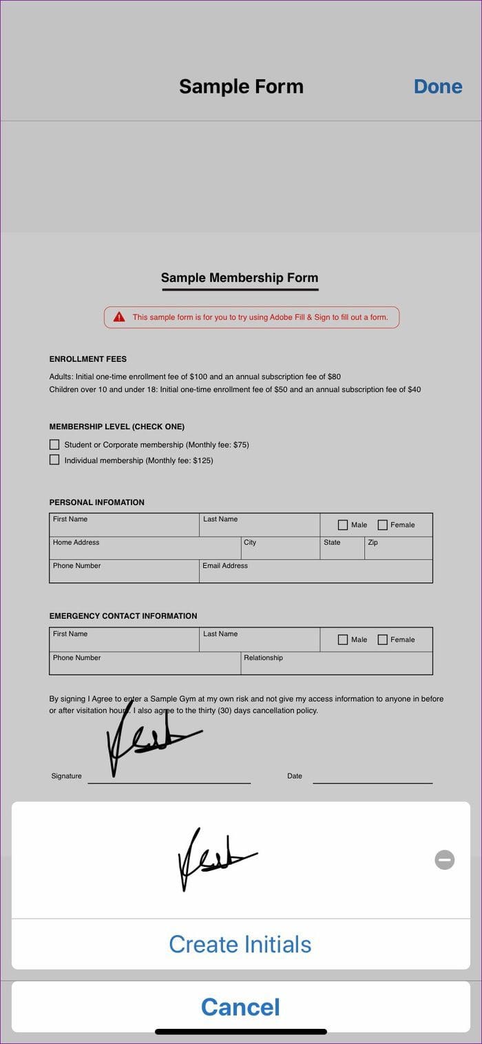 Adobe sign 3