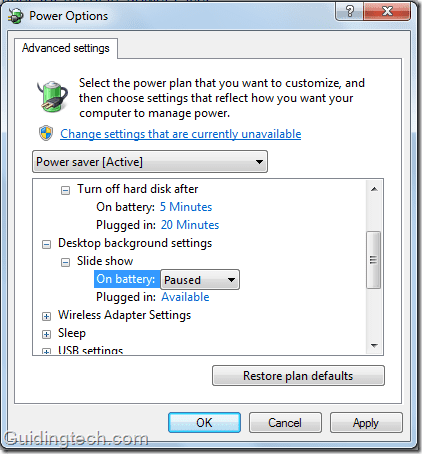 Advancepoweroption