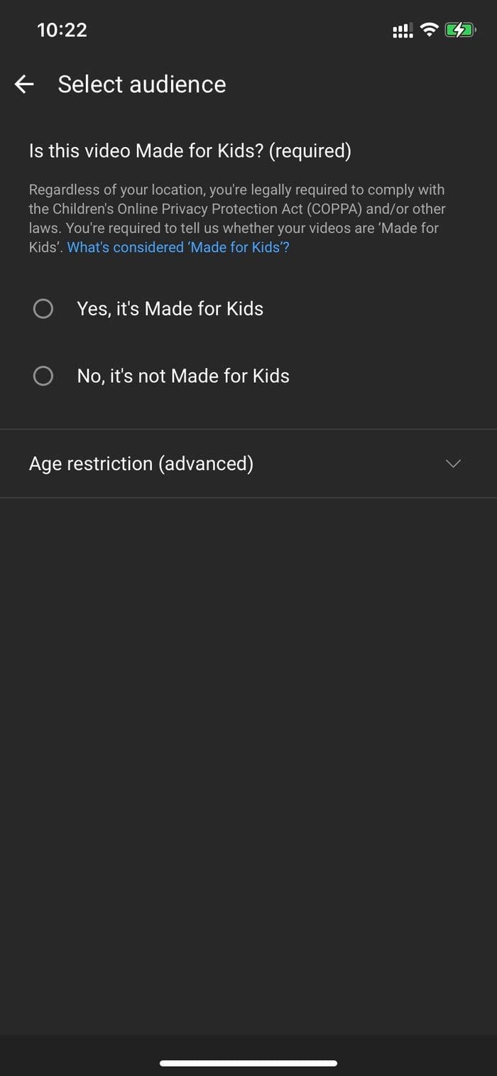 Age filter