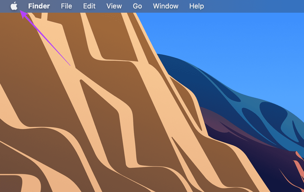Apple logo on Mac