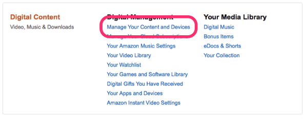 Amazon Manage Content Households