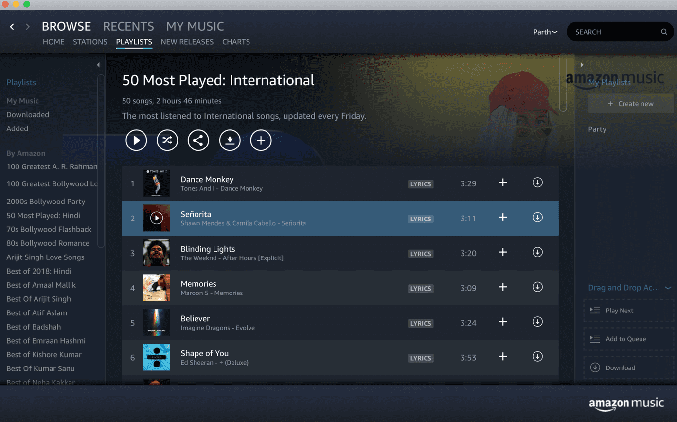 Amazon music dekstop