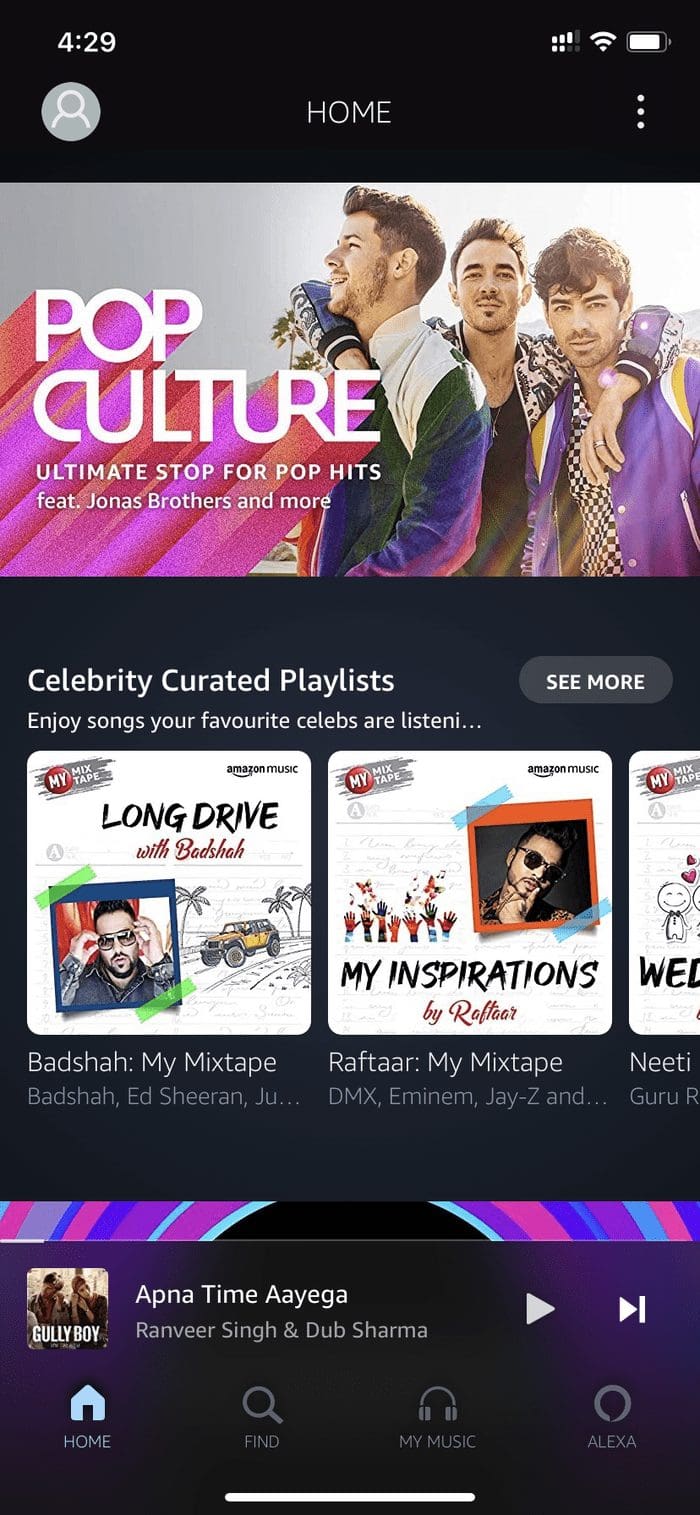 Amazon music home