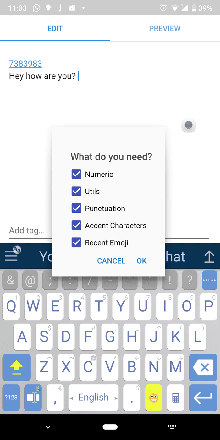 Android Keyboard Number 19