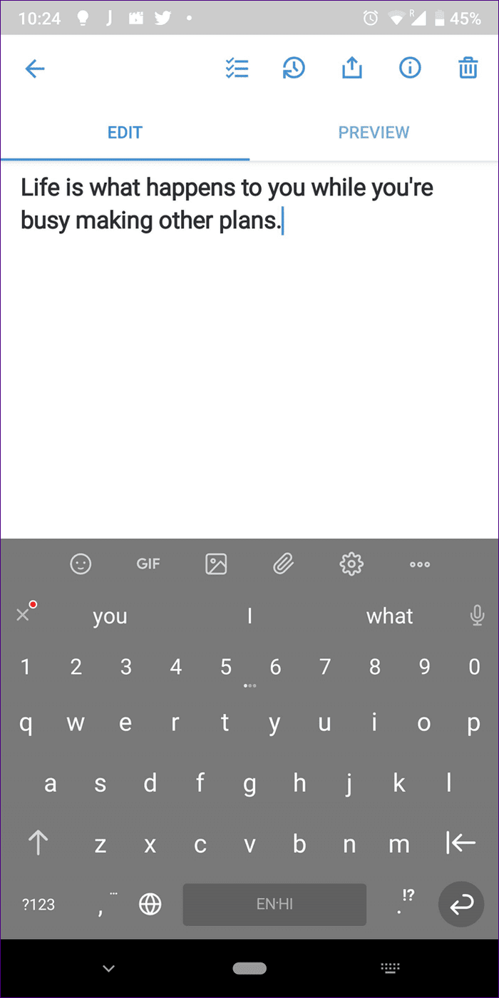 Android Keyboard Number 9