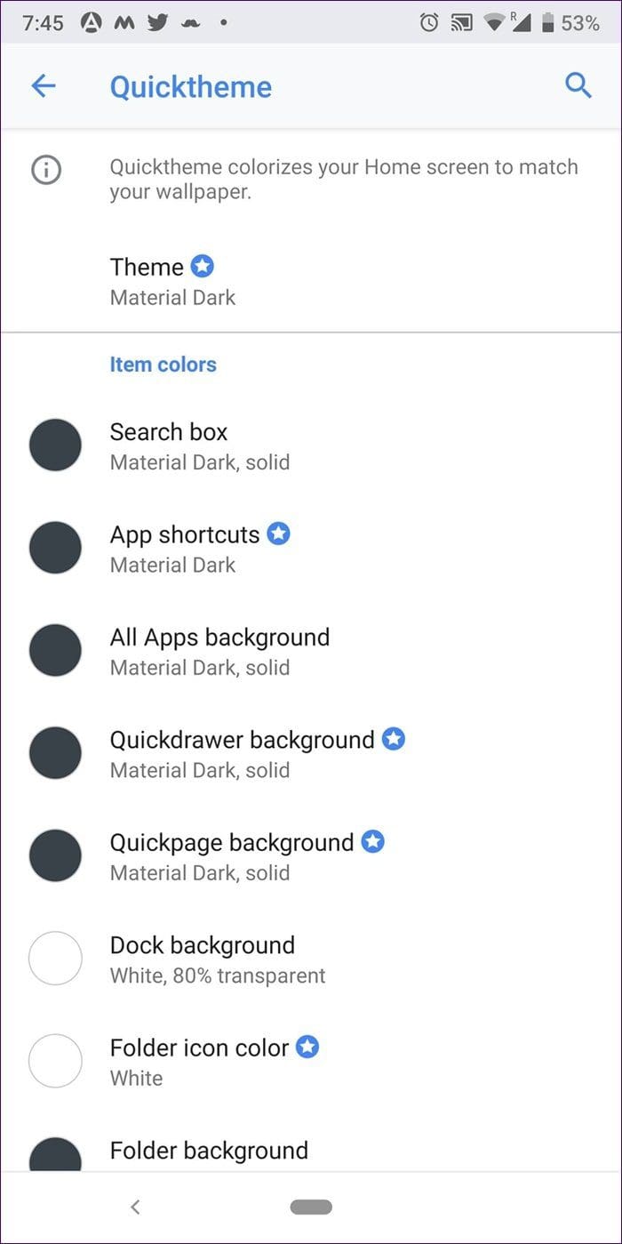 Android Launcher Dark Mode 12