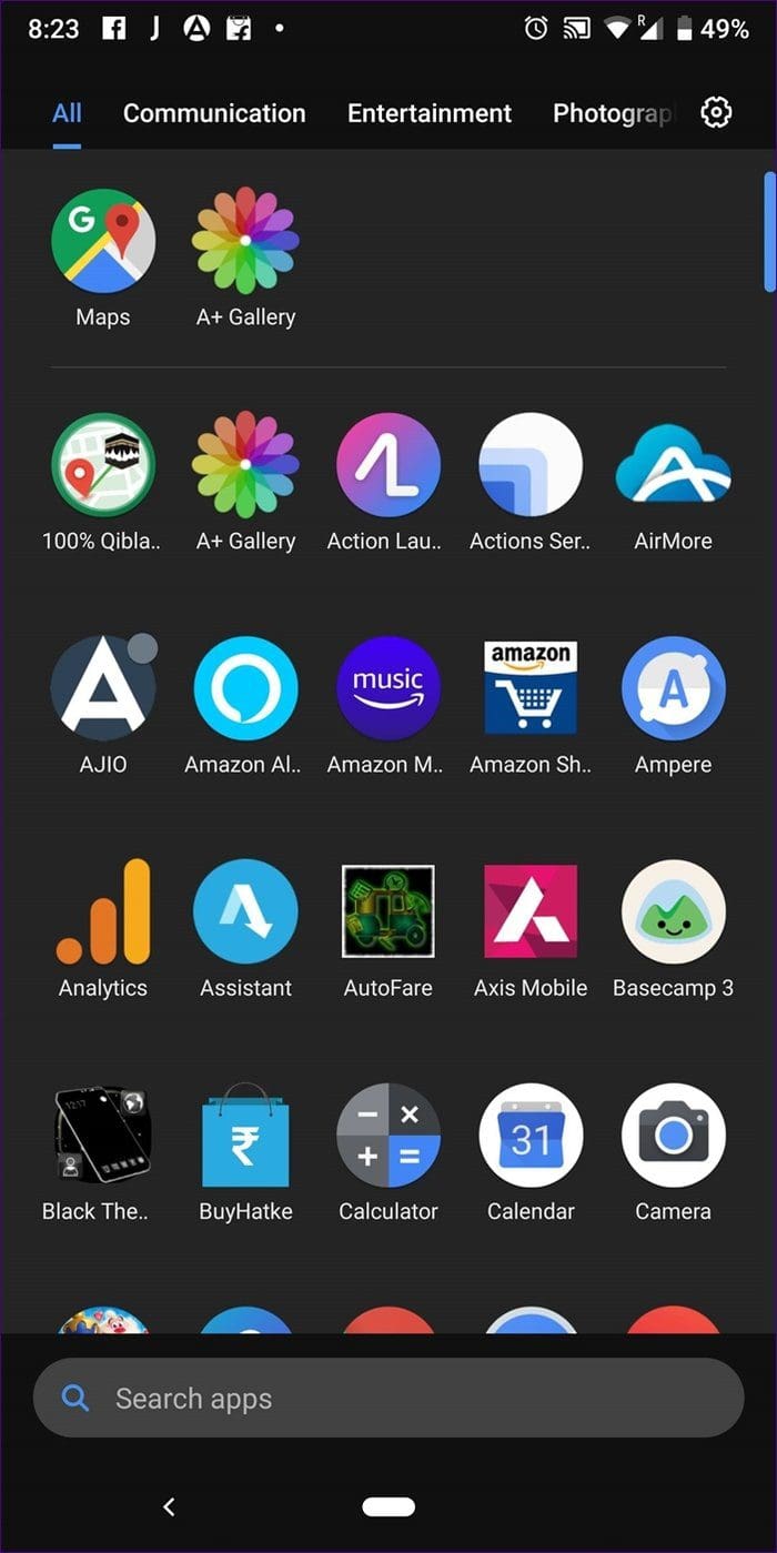 Android Launcher Dark Mode 13