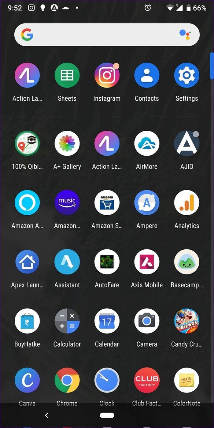 Android Launcher Dark Mode 20