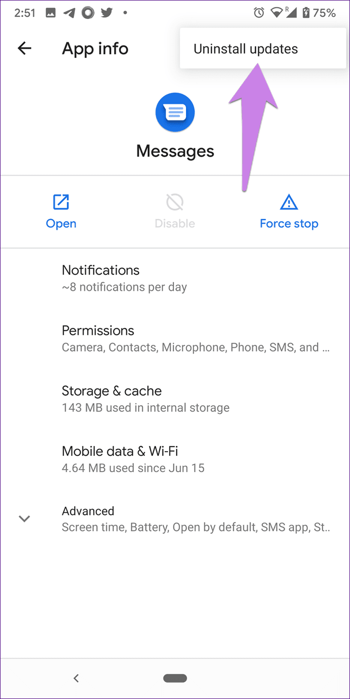 Android Messages App Crashing 8