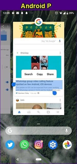 Android P Vs Android Oreo 13