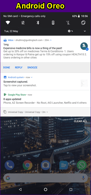 Android P Vs Android Oreo 1