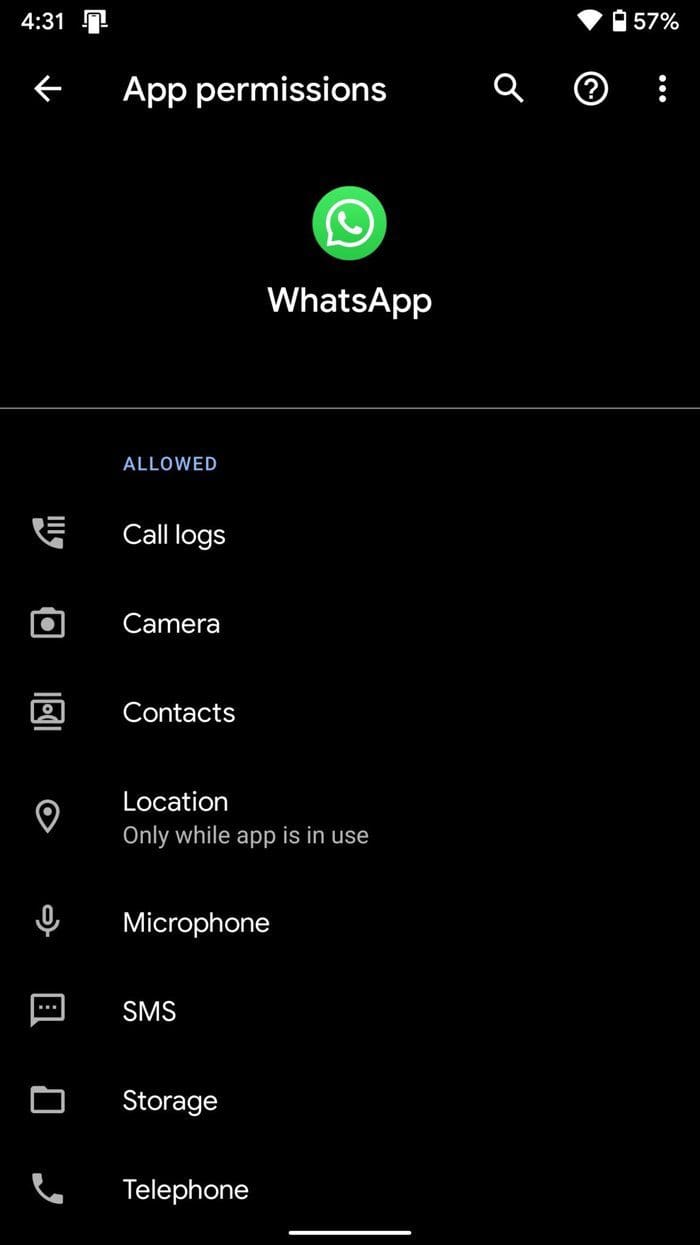 Android permission