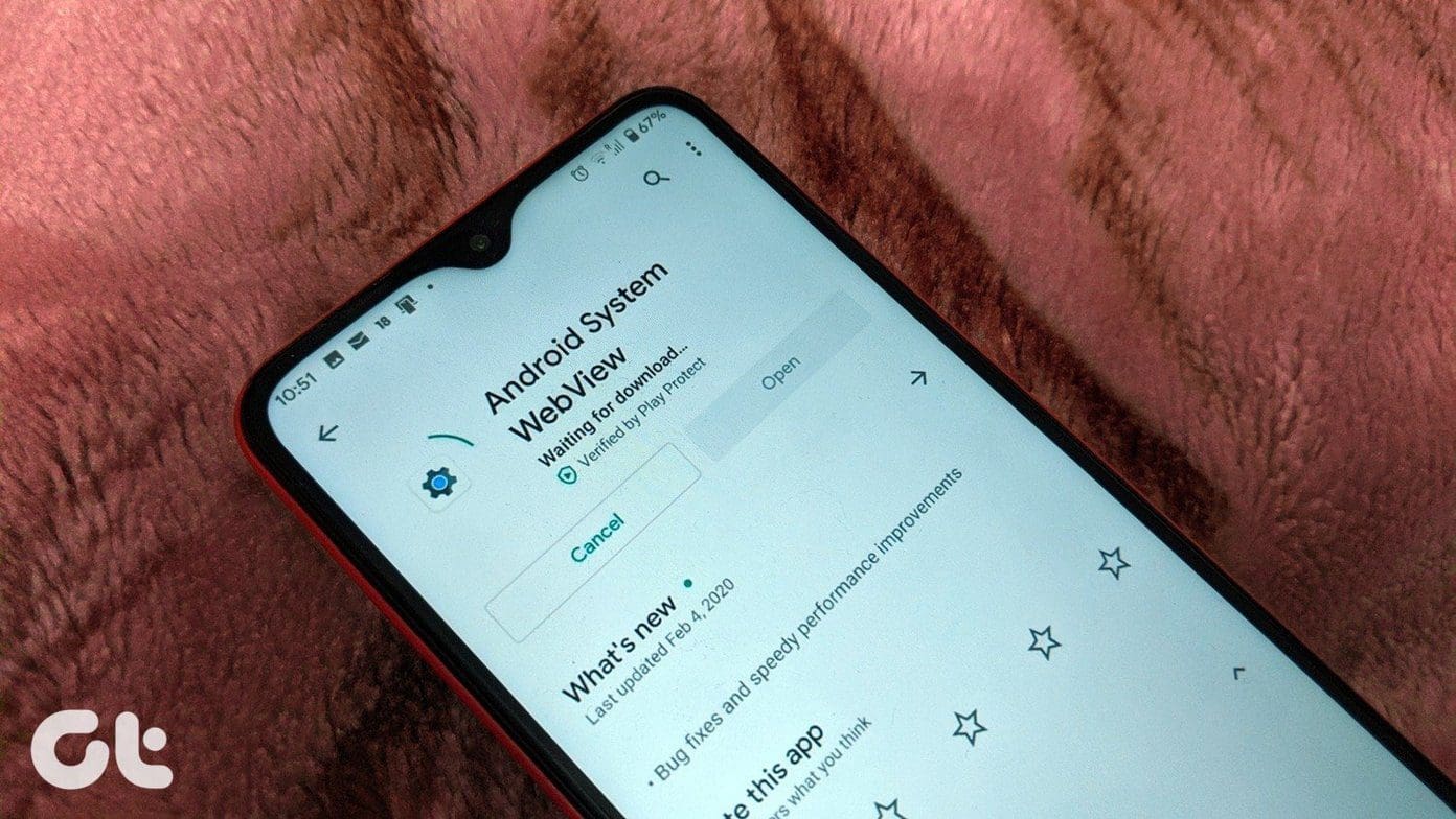 Android System WebView not updating
