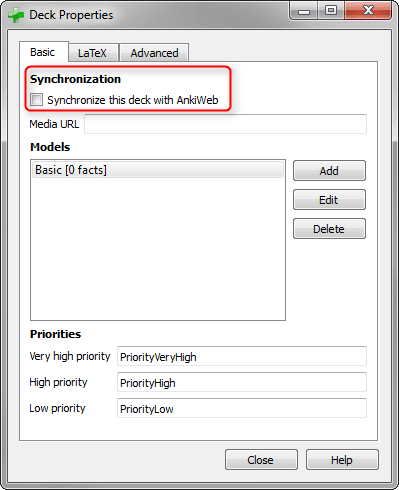 Anki Properties