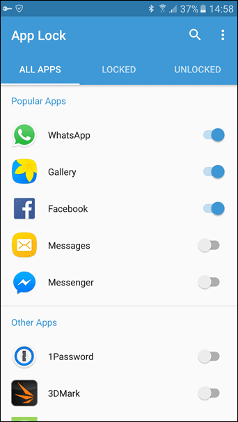 App Lock Using Finger Print 2