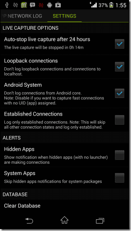 App Settings