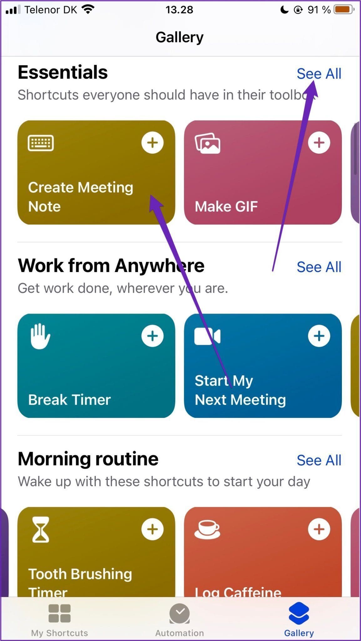 Apple made shortcuts iphone
