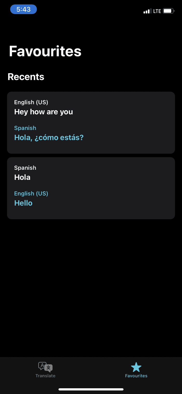 Apple translate ui 2