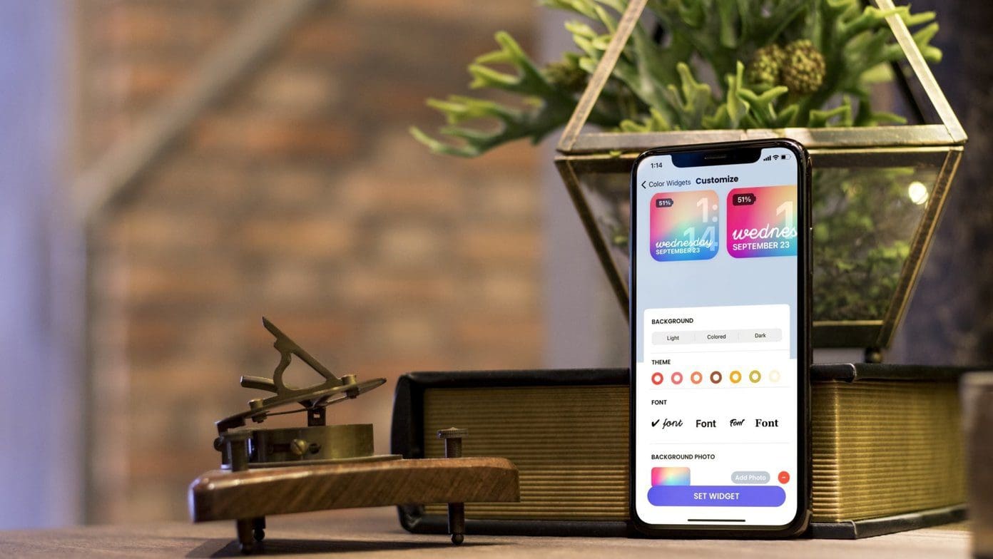 Apps to create custom widgets on iphone