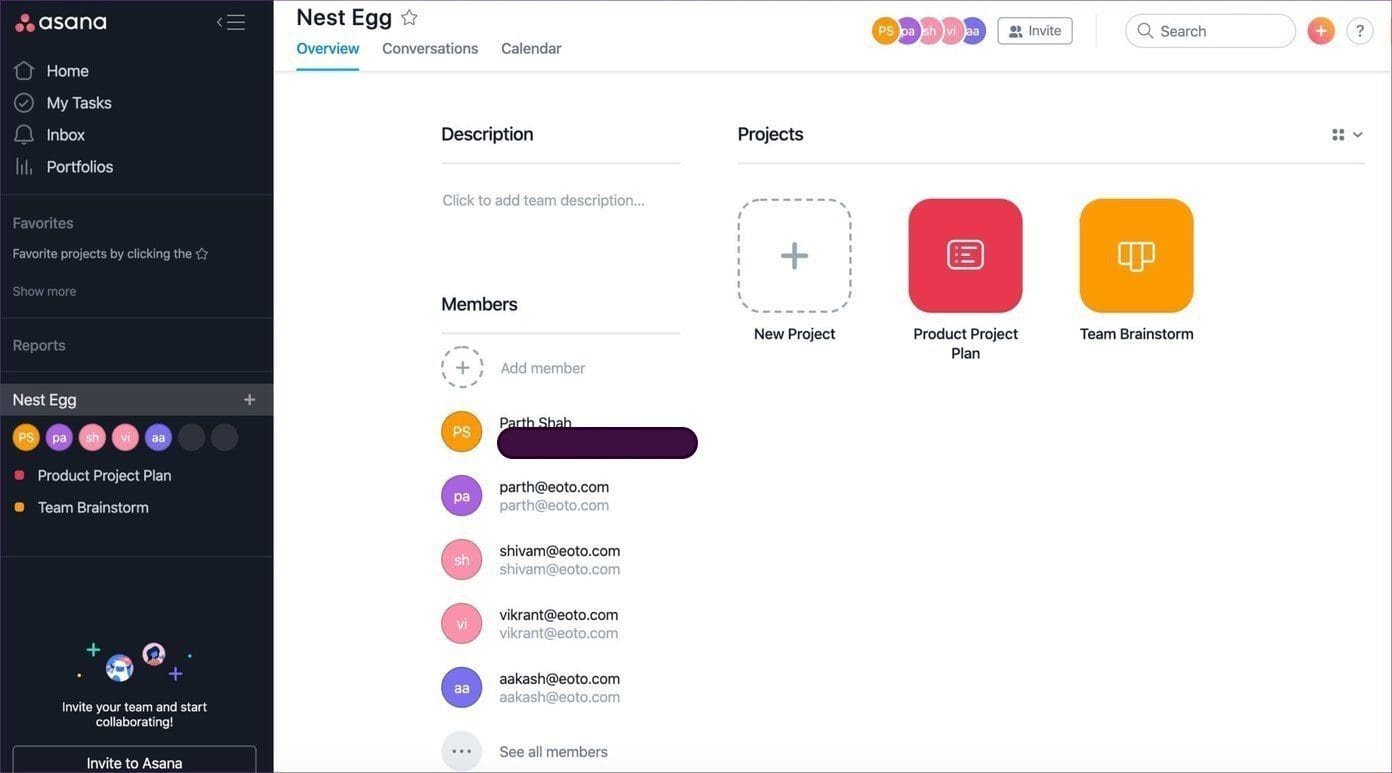 Asana home 2