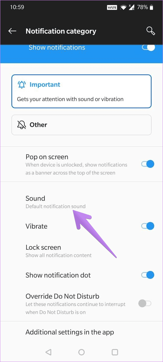 Assign text tone to contacts on android 9