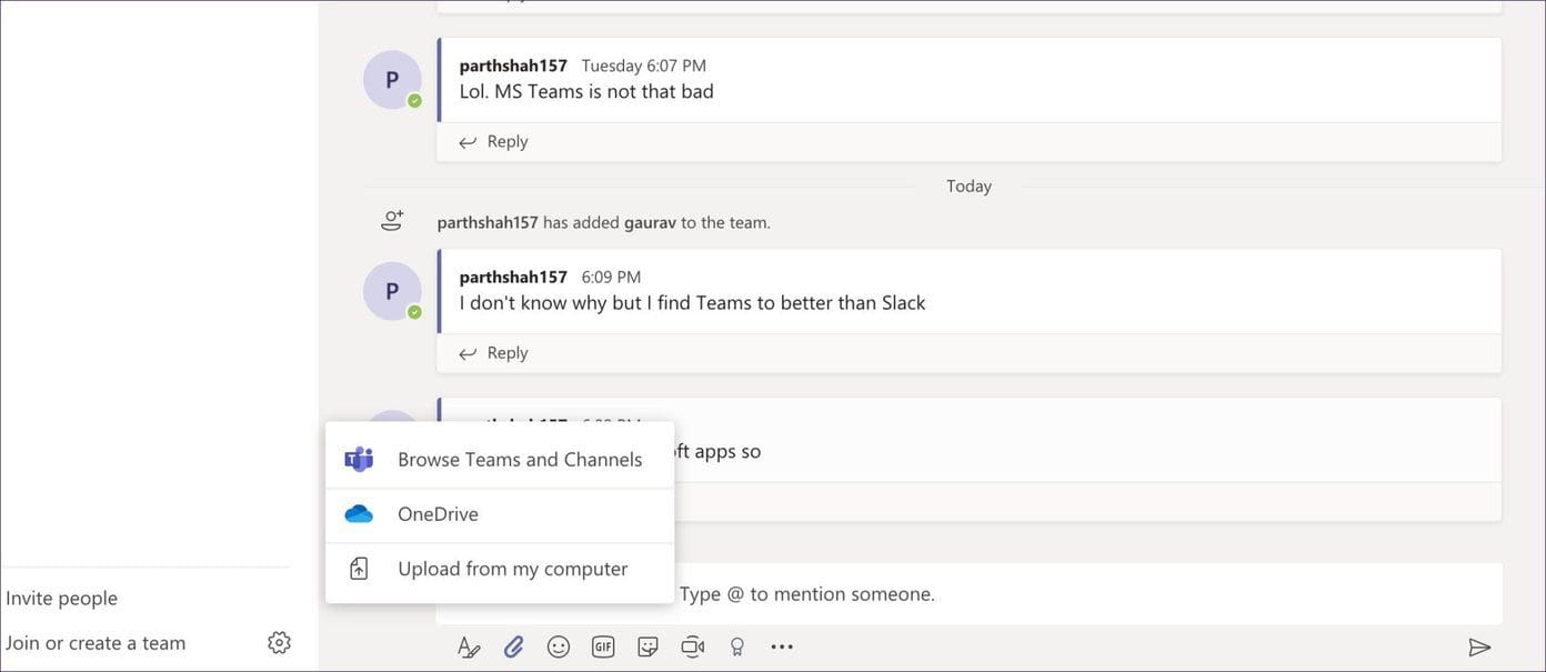 Attach files
