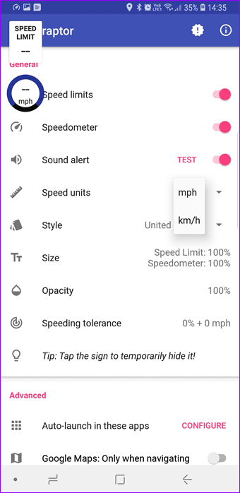 Automatic Speed Limit Google Maps 04