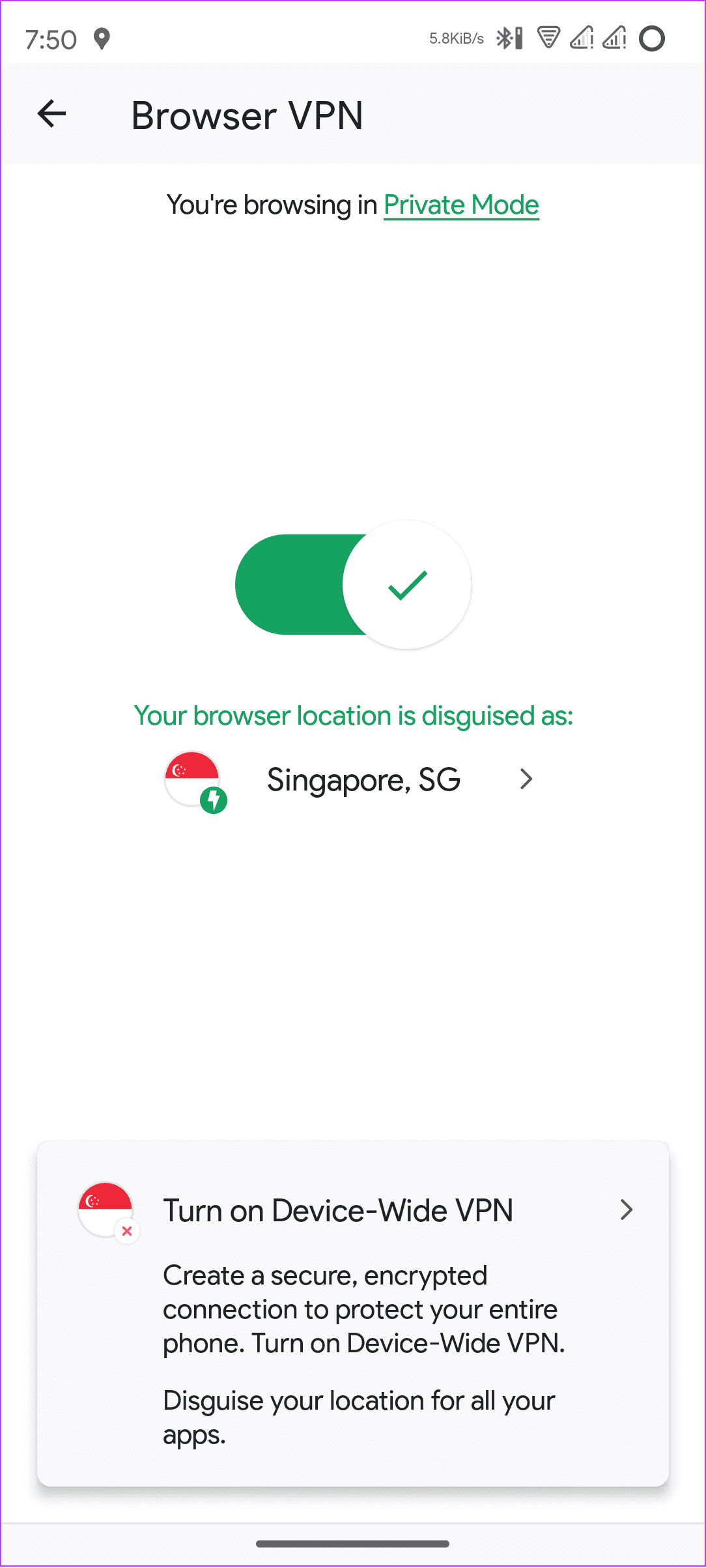 avast browser with VPN