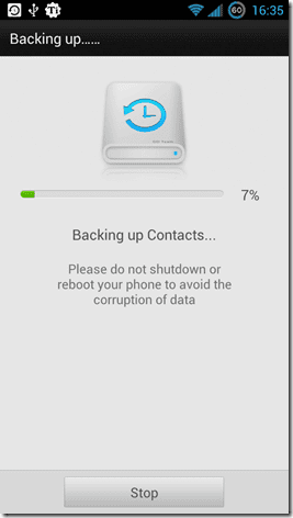 Backing Up