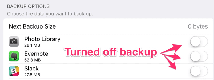 Backupoff