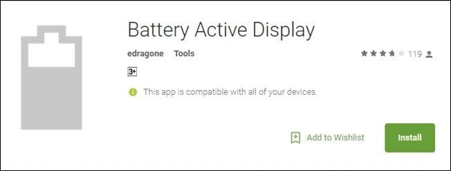 Battery Percentage Pixel Ambient Display 6A