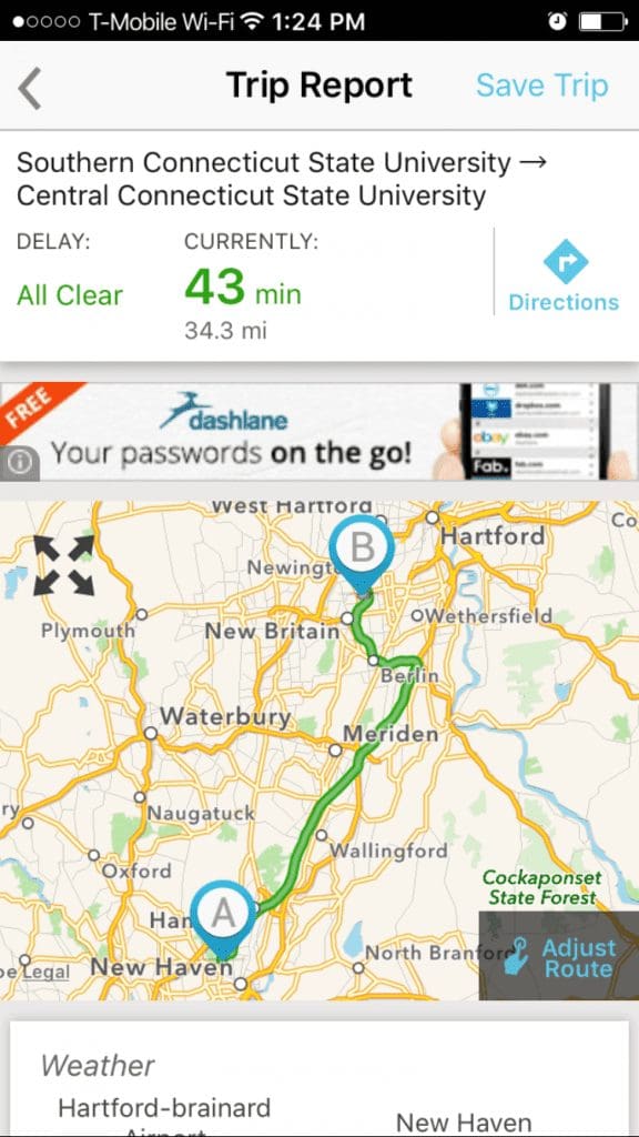 Beat The Traffic Trip Report Map Delays 576X1024