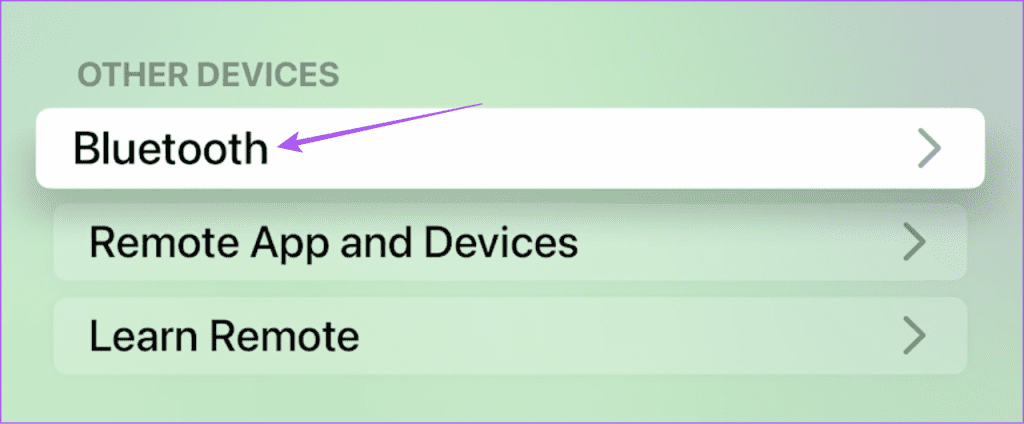 bluetooth settings apple tv