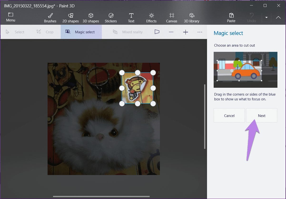 Blur image in paint 3d 13