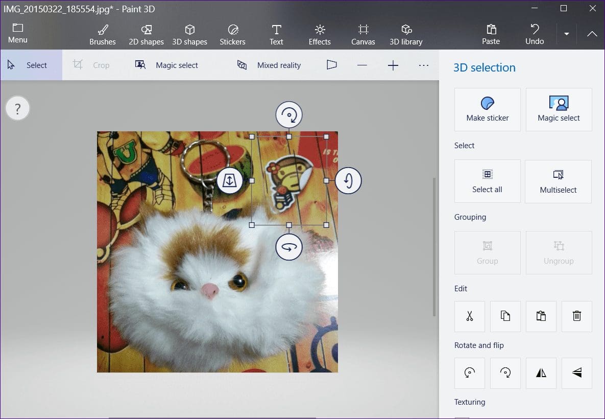 Blur image in paint 3d 15