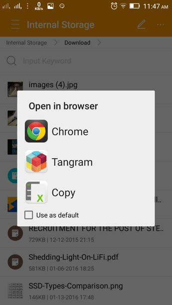 Browser Options Chrome