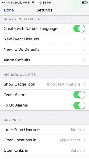Busycal Fantastical Features Settings Accounts Natural Language 4