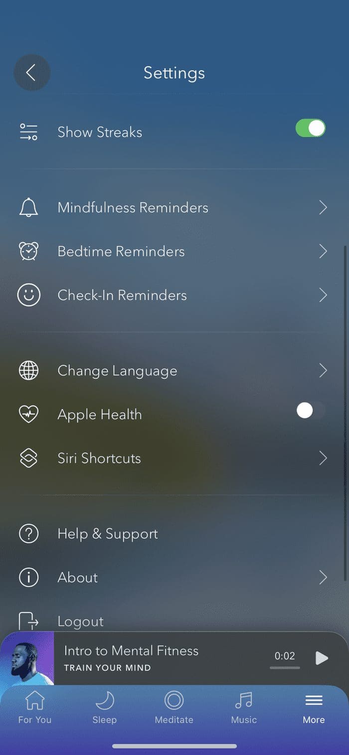 Calm features