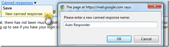 Canned Response