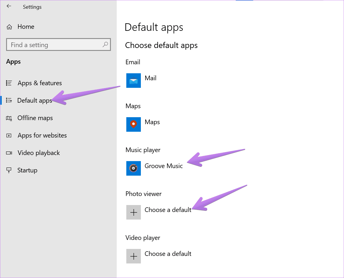 Cannot change default app in windows 1