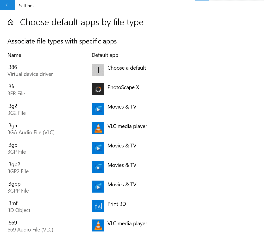 Cannot change default app in windows 2