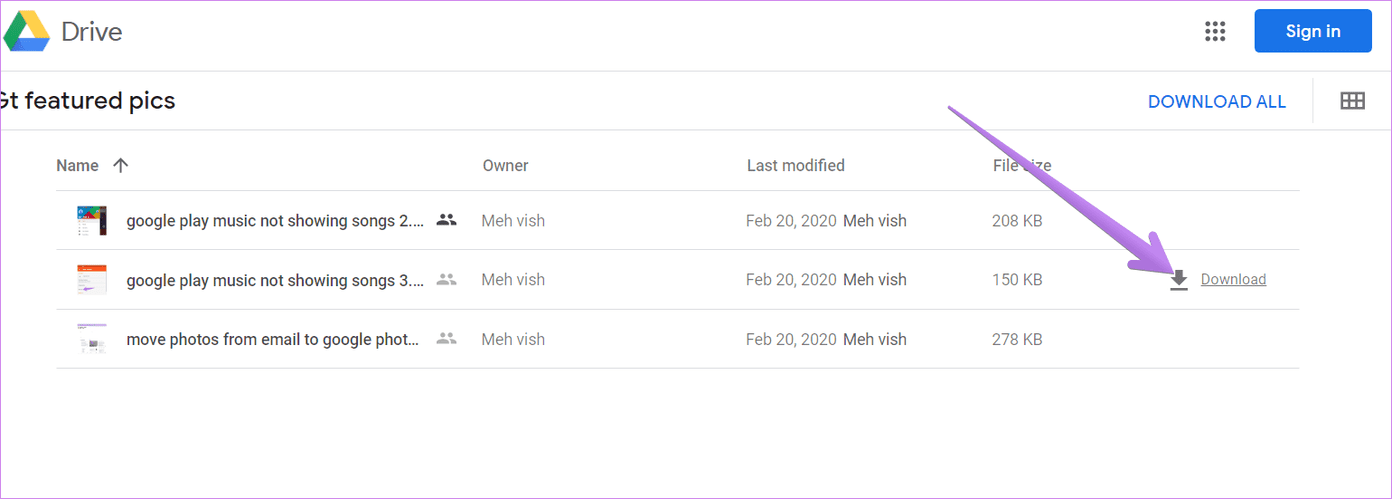 Cannot download files from google drive 11