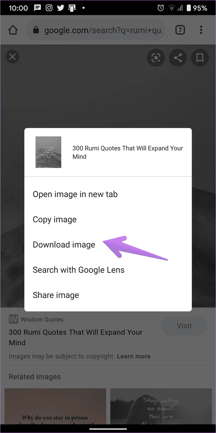 Cannot download images from google 2