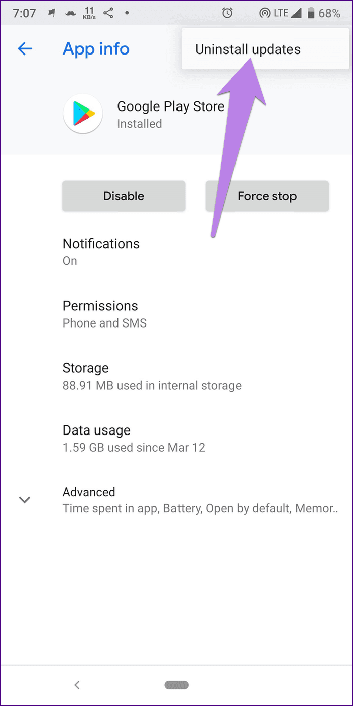 Cant install youtube 10