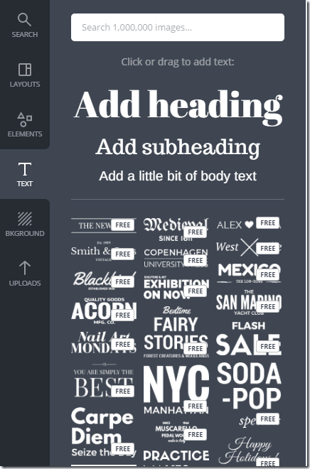 Canva Text