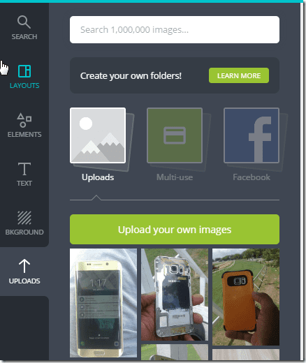 Canva Uploads