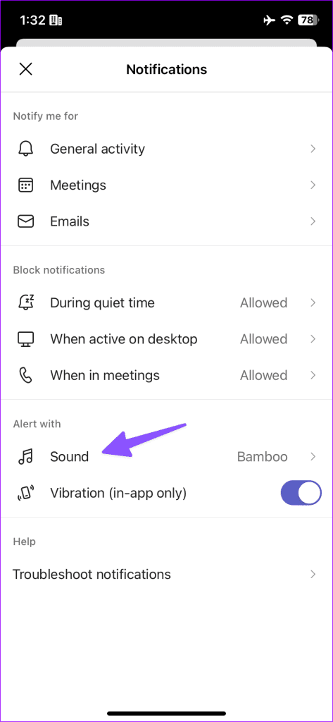 change Microsoft Teams notification sound 3