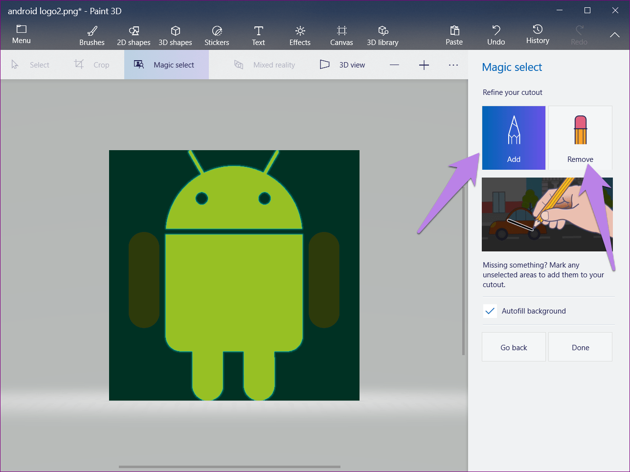 Change Background In Paint 3D 6A